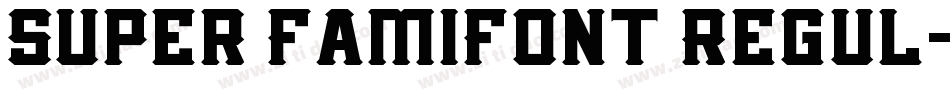 Super FamiFont Regul字体转换